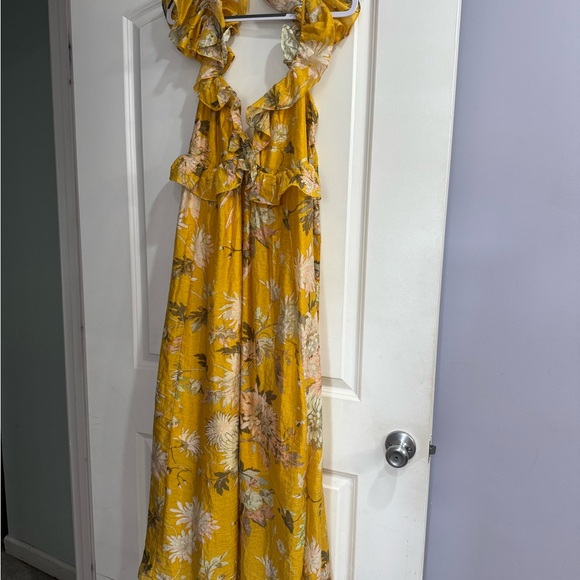 H&M Dresses & Skirts - H&M Yellow Floral Dress Size L